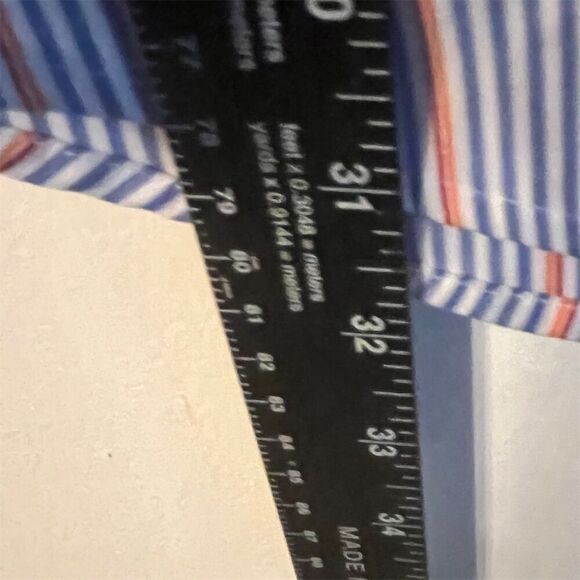 Banana Republic Men's XL Striped Slim Fit Non-Iron Long Sleeve Dress Shirt - Picture 8 of 8